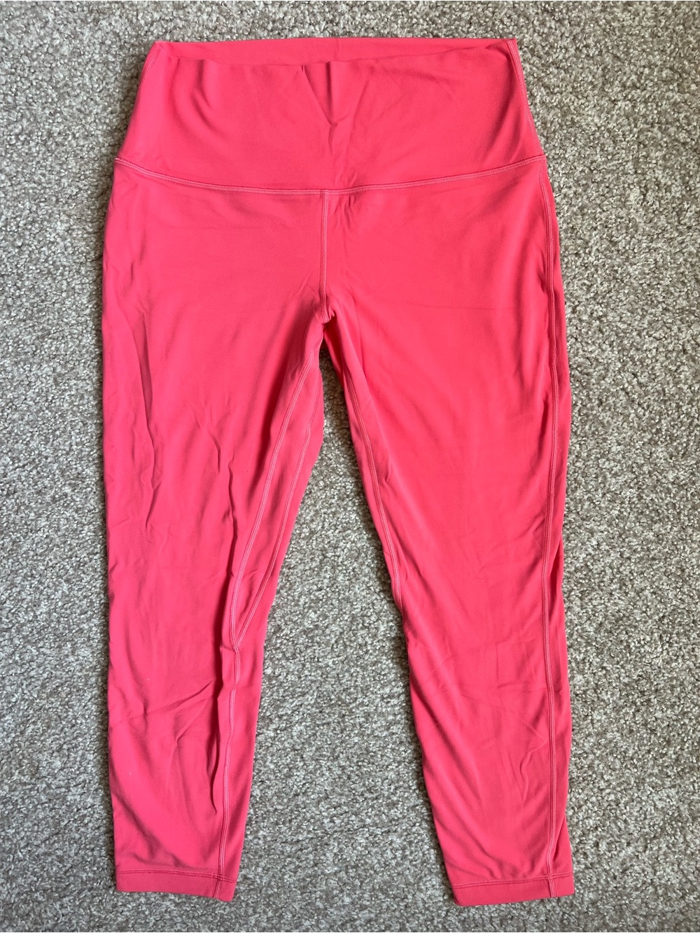 Lululemon Coral Pink Leggings- like new worn once